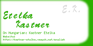 etelka kastner business card